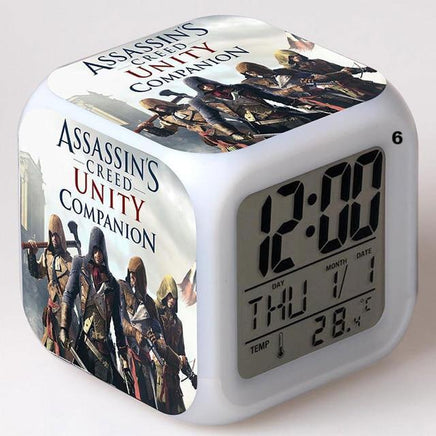 Alarm Clock Glowing Colorful Touch Light Movie Figurine Assassins Creed - Lusy Store