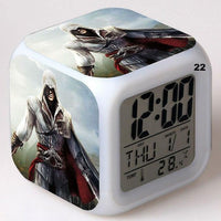 Alarm Clock Glowing Colorful Touch Light Movie Figurine Assassins Creed - Lusy Store