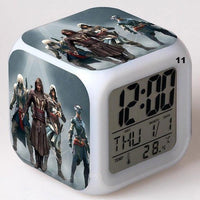 Alarm Clock Glowing Colorful Touch Light Movie Figurine Assassins Creed - Lusy Store