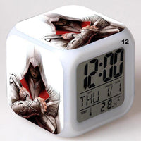 Alarm Clock Glowing Colorful Touch Light Movie Figurine Assassins Creed - Lusy Store