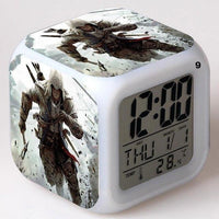 Alarm Clock Glowing Colorful Touch Light Movie Figurine Assassins Creed - Lusy Store