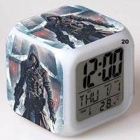 Alarm Clock Glowing Colorful Touch Light Movie Figurine Assassins Creed - Lusy Store