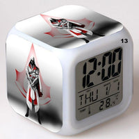 Alarm Clock Glowing Colorful Touch Light Movie Figurine Assassins Creed - Lusy Store