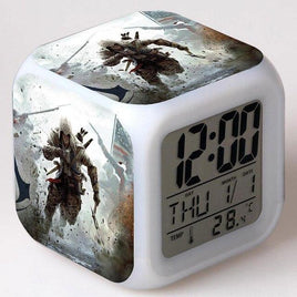 Alarm Clock Glowing Colorful Touch Light Movie Figurine Assassins Creed - Lusy Store