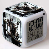 Alarm Clock Glowing Colorful Touch Light Movie Figurine Assassins Creed - Lusy Store