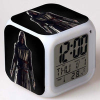 Alarm Clock Glowing Colorful Touch Light Movie Figurine Assassins Creed - Lusy Store