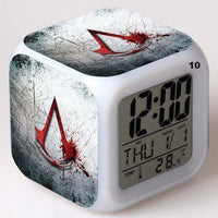 Alarm Clock Glowing Colorful Touch Light Movie Figurine Assassins Creed - Lusy Store
