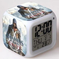 Alarm Clock Glowing Colorful Touch Light Movie Figurine Assassins Creed - Lusy Store