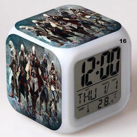 Alarm Clock Glowing Colorful Touch Light Movie Figurine Assassins Creed - Lusy Store