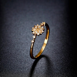Alloy Ring Snowflake Daily Life Engagement Wedding Gift Set - Lusy Store