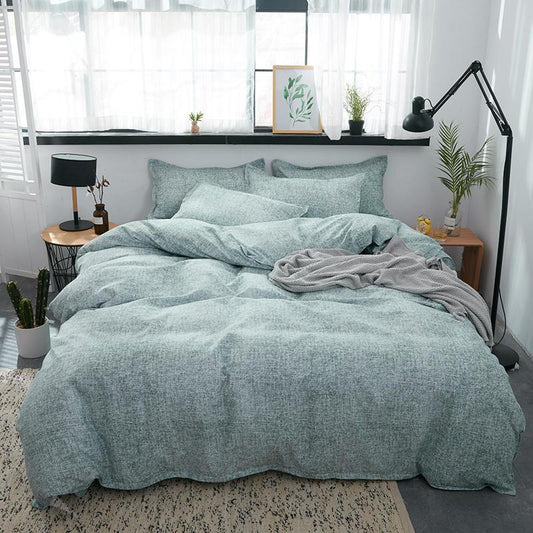 Aloe Cotton Green Color Bedding Sets Duvet Cover Bed Sheet Bed Linen Kids Bedding Sets Twin/Full/Queen/King Size - Lusy Store