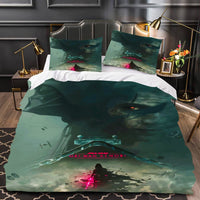 Anakin Skywalker Star Wars Bedding Duvet Covers Comforter Set Quilted Blanket Green Bed Set LS22705 - Lusy Store