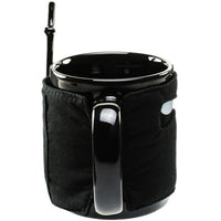 Assassinate Caffeine Cravings Ninja Mug Black Mask Ceramic Mug with Spoon Sword and Shuriken Coaster - Lusy Store