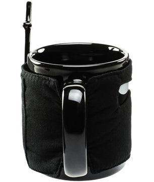 Assassinate Caffeine Cravings Ninja Mug Black Mask Ceramic Mug with Spoon Sword and Shuriken Coaster - Lusy Store