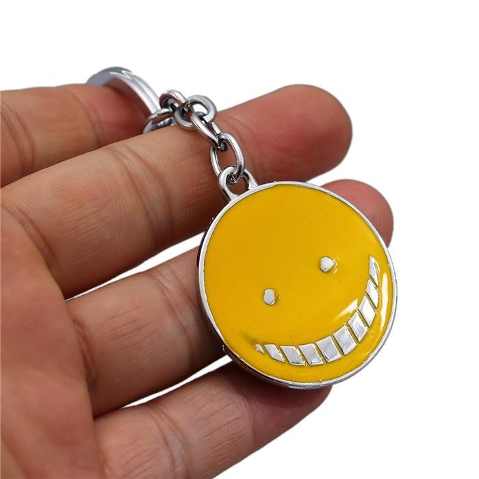 Assassination Classroom Korosensei Keychain Metal Pendant Keyring Key Ring - Lusy Store