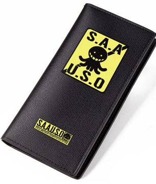 Assassination Classroom S.A.A.U.S.O Short Wallet Pu Leather Long Purse - Lusy Store