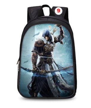 Assassins Creed backpack black students bookbag teenager travel backpack laptop rucksack - Lusy Store