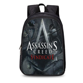 Assassins Creed backpack black students bookbag teenager travel backpack laptop rucksack - Lusy Store