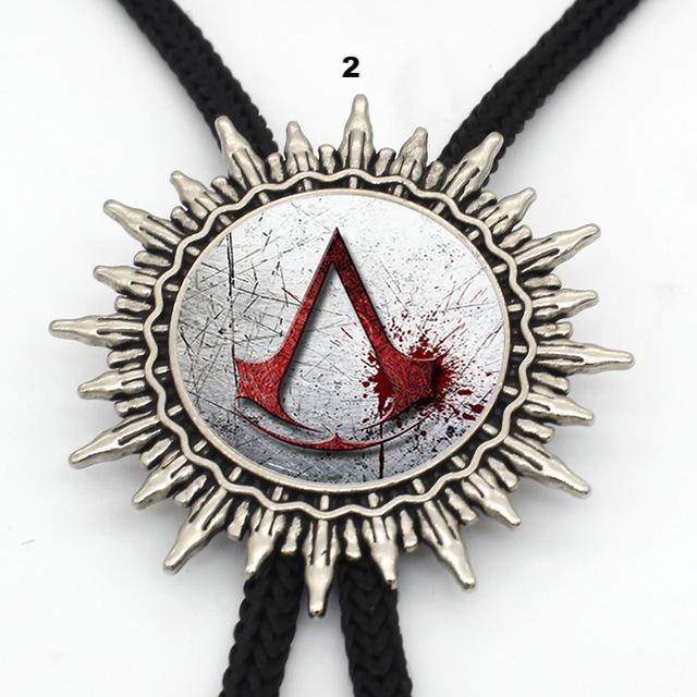 Assassins Creed Bolo Tie Steampunk Glass Dome Retro Assassins Creed Logo - Lusy Store