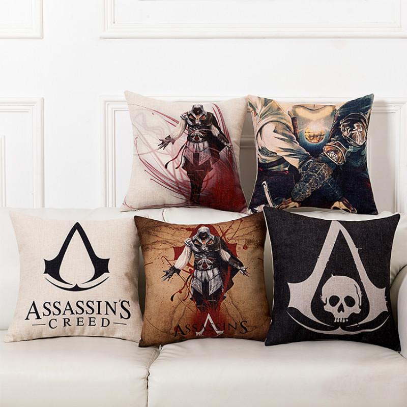 Assassins Creed Connor Cushion Cover Sofa Chair Linen Home Seat Bedding Decorative Pillow Case - Lusy Store