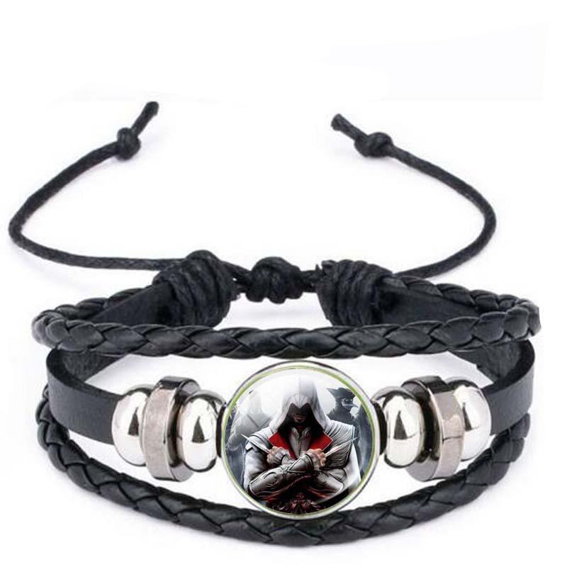 Assassins Creed Game bracelet bangle Ezio Vintage Jewelry Choker bracelet bangle Women Men - Lusy Store