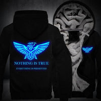 Assassins Creed Luminous Jacket Sweatshirts Thicken Hoodie Coat Clothing Casual - Lusy Store