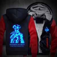 Assassins Creed Luminous Jacket Sweatshirts Thicken Hoodie Coat Clothing Casual - Lusy Store