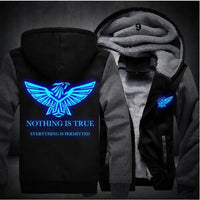 Assassins Creed Luminous Jacket Sweatshirts Thicken Hoodie Coat Clothing Casual - Lusy Store