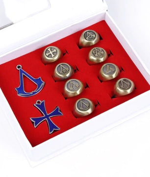 Assassin's Creed Metal Figures Model Toys Assassins Creed Pendants Rings - Lusy Store