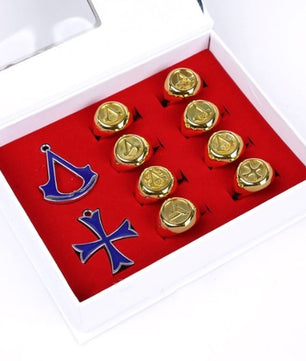 Assassin's Creed Metal Figures Model Toys Assassins Creed Pendants Rings - Lusy Store