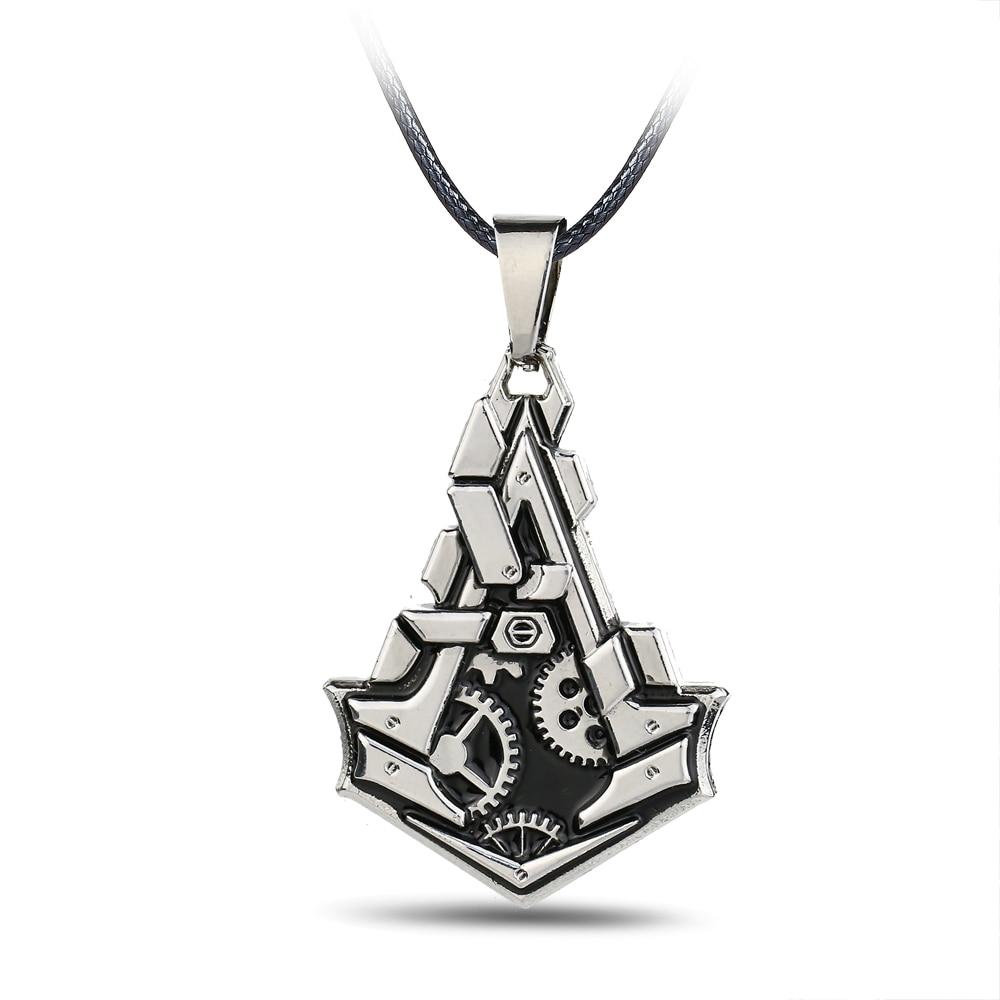 Assassins Creed Necklace & Pendants Metal Alloy Charm Men Necklace Rope Chain - Lusy Store