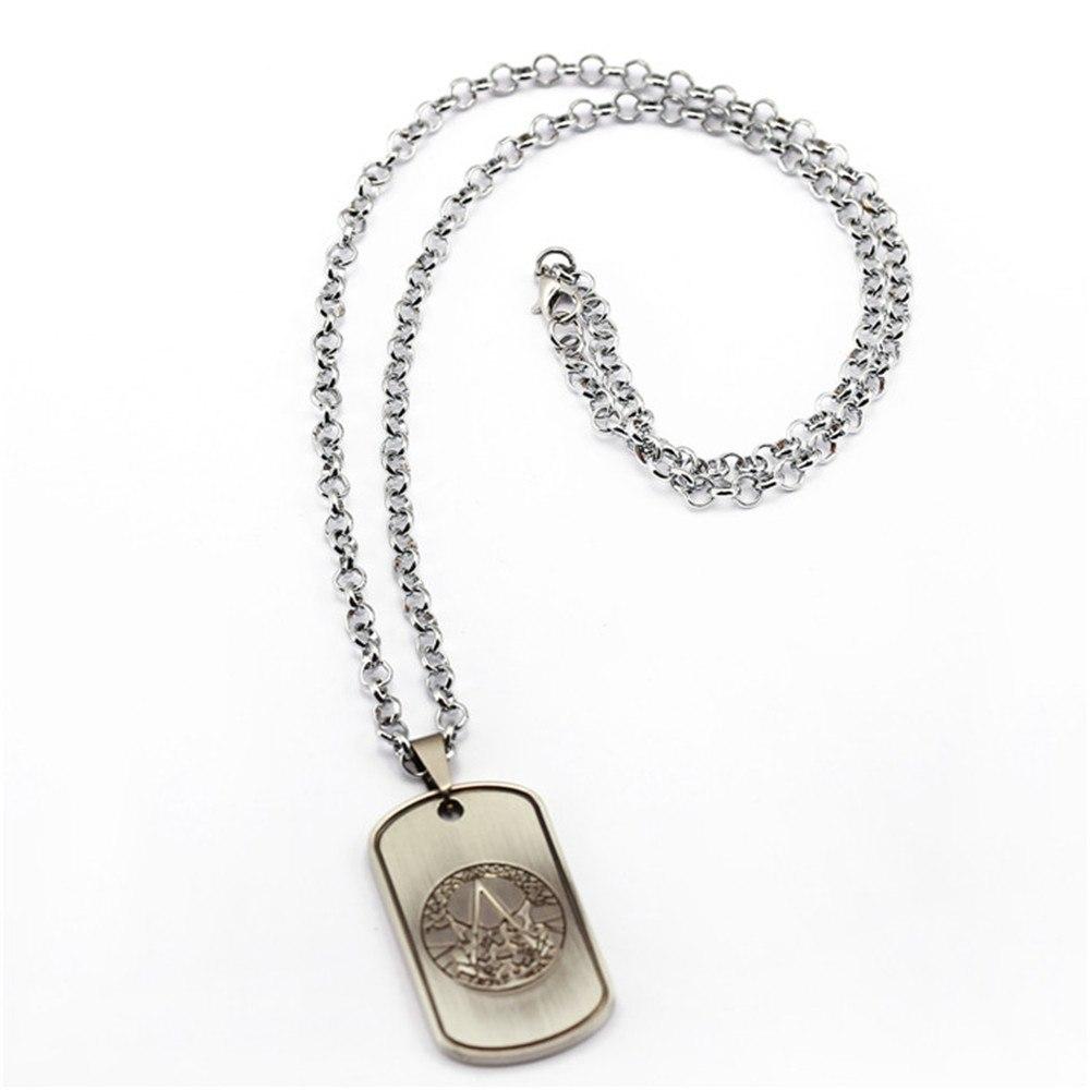 Assassins Creed Unity Syndicate Link Chain Necklace Dog Tag Pendant Metal - Lusy Store