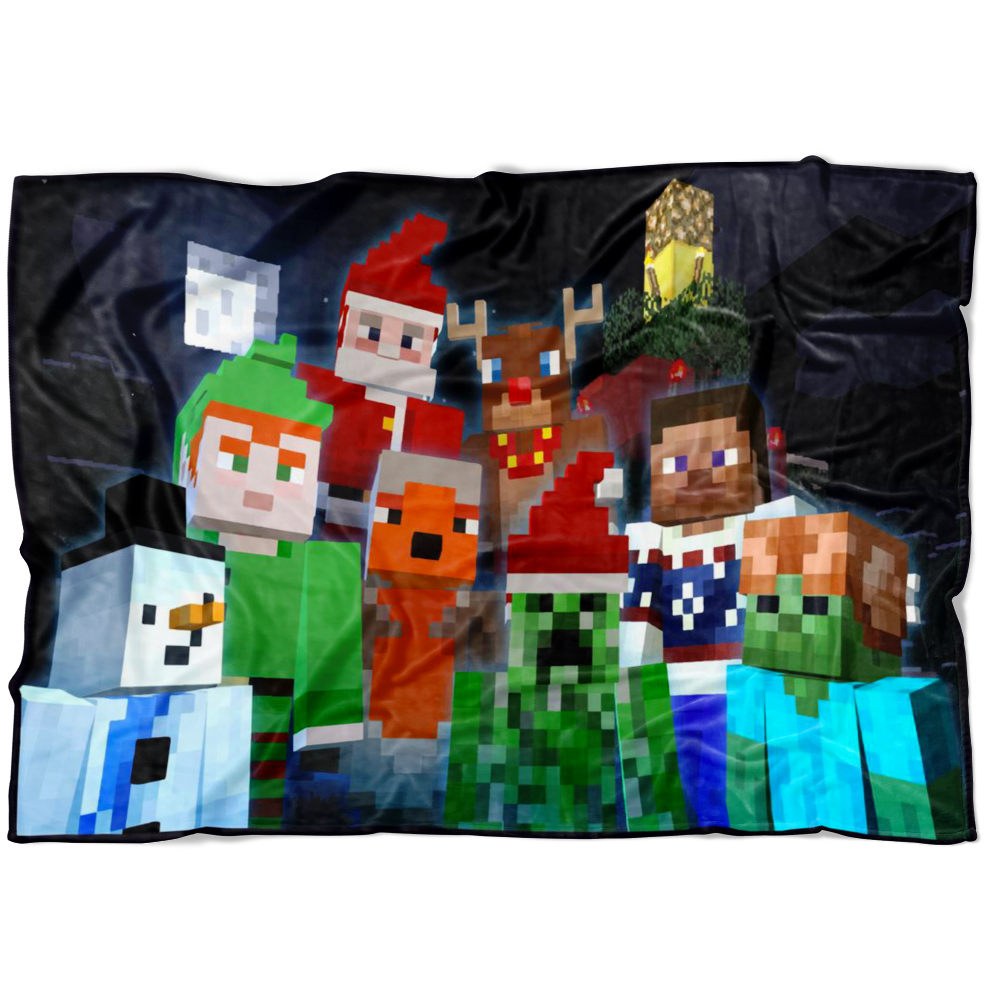 Minecraft Festive Fleece Blanket Lightweight Supremely Soft & Cozy Warm And Super Comfortable Best Gift For Kids - Lusy Store