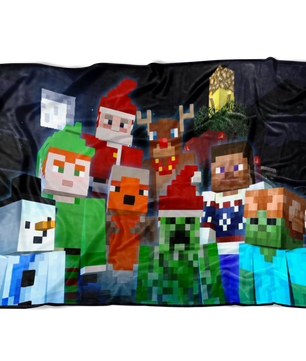 Minecraft Festive Fleece Blanket Lightweight Supremely Soft & Cozy Warm And Super Comfortable Best Gift For Kids - Lusy Store