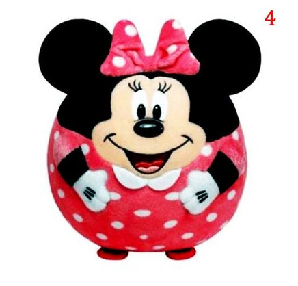 Baby Cartoon Rattle Toys Animal Hand Bells Hello Kitty Minnie Plush Filled Sponge Ball - Lusy Store