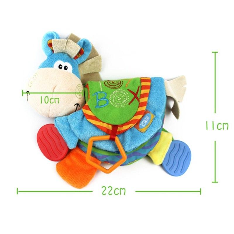 Baby Rattles teacher Toys Cute Donkey Animal Cloth Book For Toddlers Learning early - Lusy Store