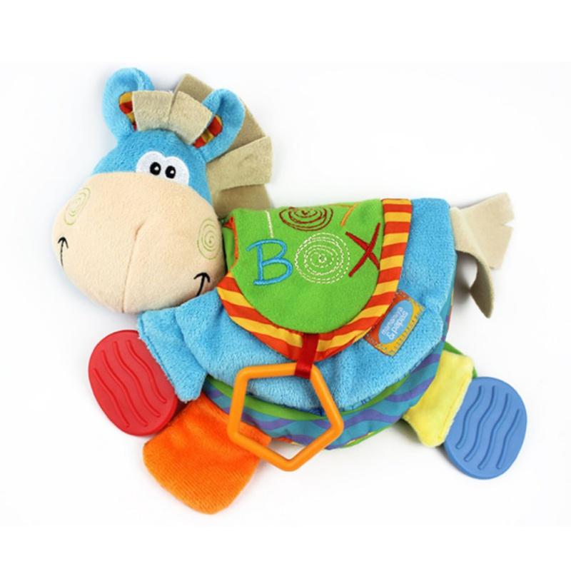 Baby Rattles teacher Toys Cute Donkey Animal Cloth Book For Toddlers Learning early - Lusy Store