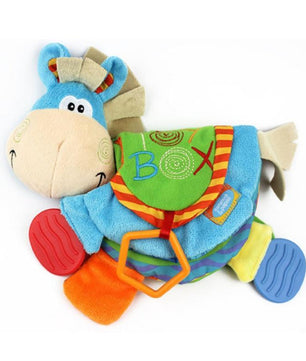 Baby Rattles teacher Toys Cute Donkey Animal Cloth Book For Toddlers Learning early - Lusy Store
