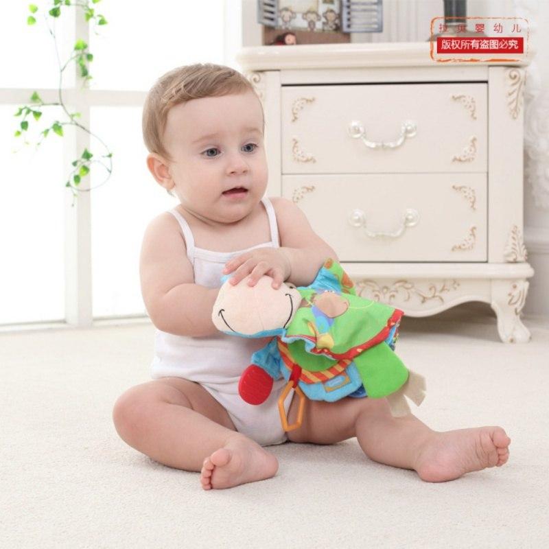 Baby Rattles teacher Toys Cute Donkey Animal Cloth Book For Toddlers Learning early - Lusy Store