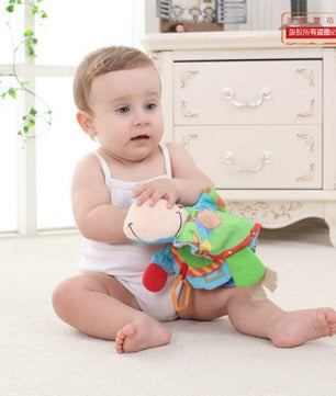 Baby Rattles teacher Toys Cute Donkey Animal Cloth Book For Toddlers Learning early - Lusy Store