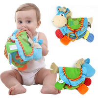 Baby Rattles teacher Toys Cute Donkey Animal Cloth Book For Toddlers Learning early - Lusy Store