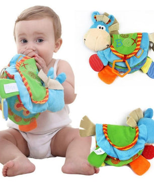Baby Rattles teacher Toys Cute Donkey Animal Cloth Book For Toddlers Learning early - Lusy Store
