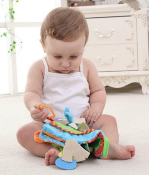 Baby Rattles teacher Toys Cute Donkey Animal Cloth Book For Toddlers Learning early - Lusy Store