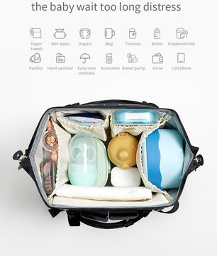 Backpack For Women Mommy Bag Waterproof Large Capacity High Quality B143 - Lusy Store
