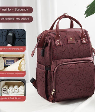 Backpack For Women Mommy Bag Waterproof Large Capacity High Quality B143 - Lusy Store