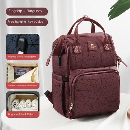 Backpack For Women Mommy Bag Waterproof Large Capacity High Quality B143 - Lusy Store
