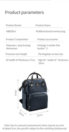 Backpack For Women Mommy Bag Waterproof Large Capacity High Quality B143 - Lusy Store