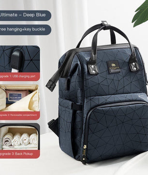 Backpack For Women Mommy Bag Waterproof Large Capacity High Quality B143 - Lusy Store