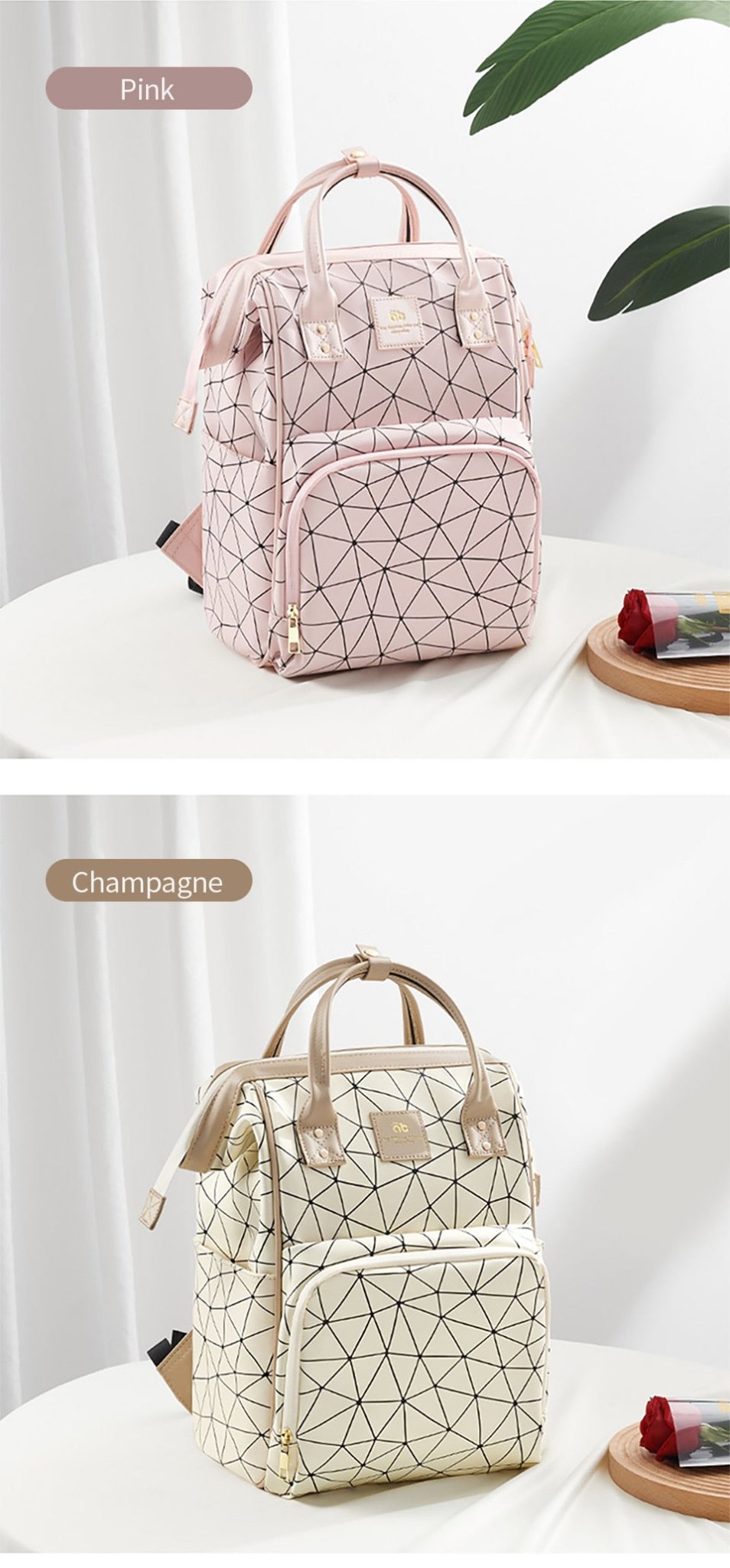 Backpack For Women Mommy Bag Waterproof Large Capacity High Quality B143 - Lusy Store