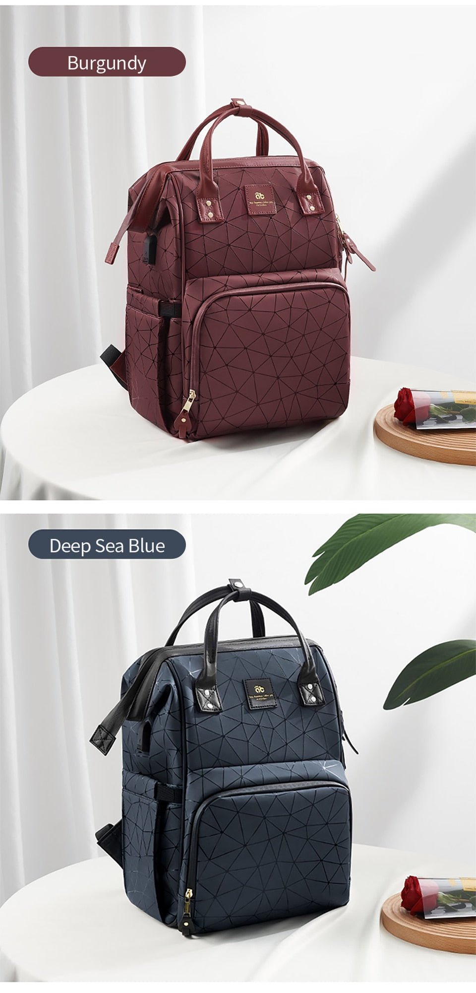 Backpack For Women Mommy Bag Waterproof Large Capacity High Quality B143 - Lusy Store